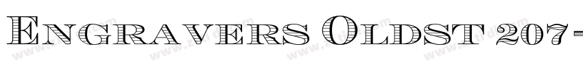 Engravers Oldst 207字体转换